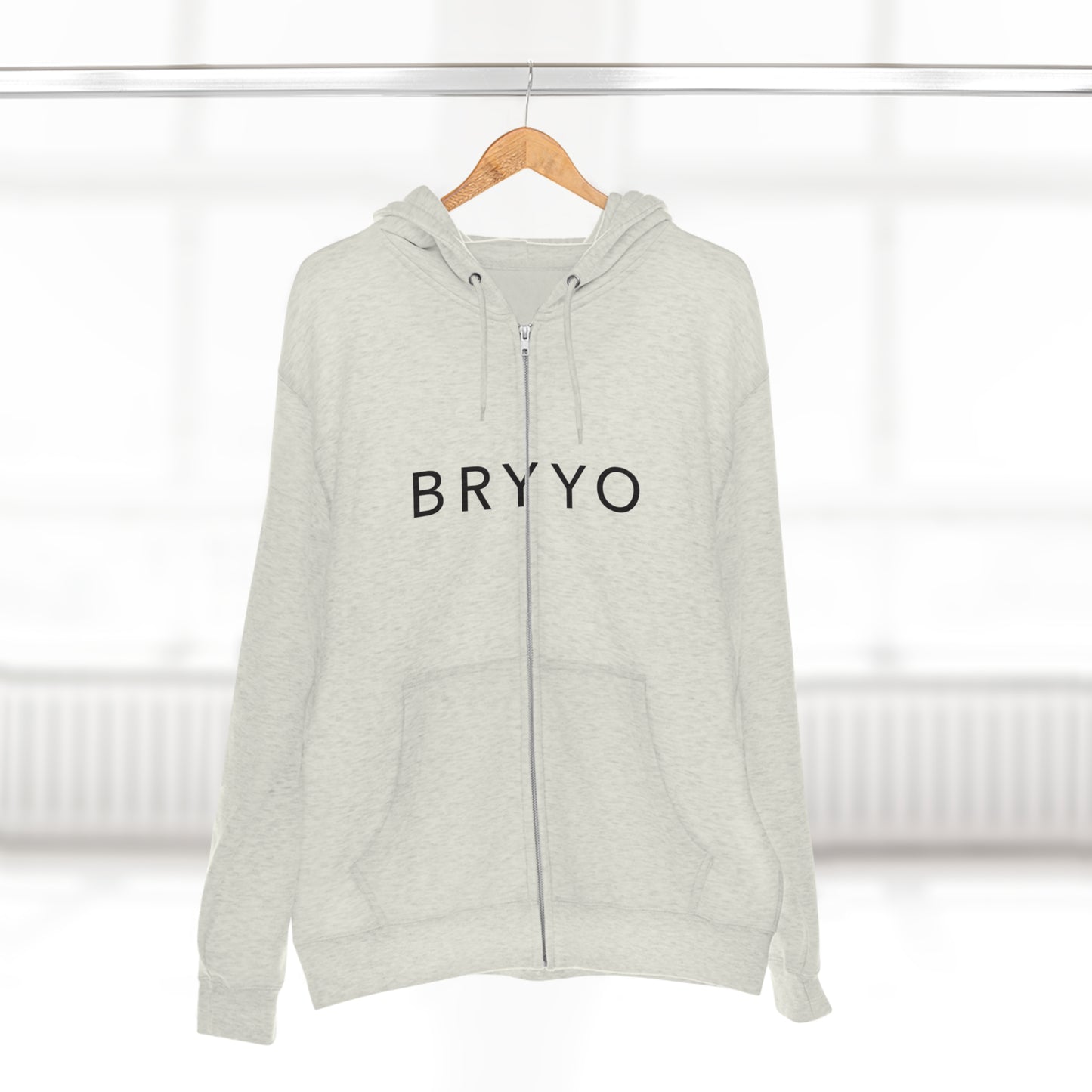 Bryyo Logo - Heather Grey Hoodie