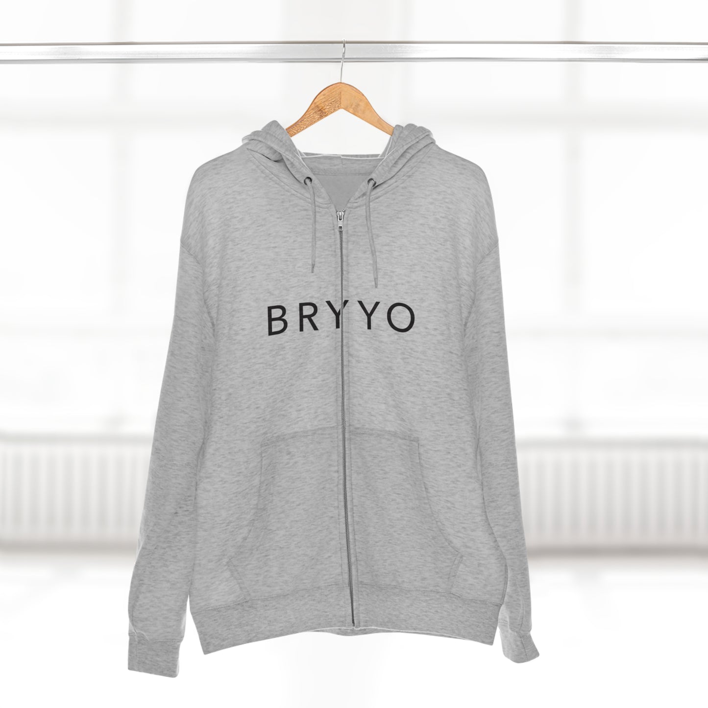 Bryyo Logo - Heather Grey Hoodie